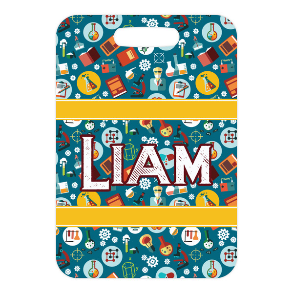 Rocket Science Metal Luggage Tag - Front Without Strap