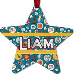 Rocket Science Metal Star Ornament - Double Sided w/ Name or Text