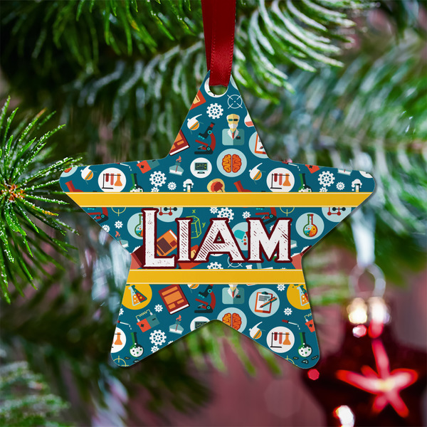Rocket Science Metal Star Ornament - Lifestyle