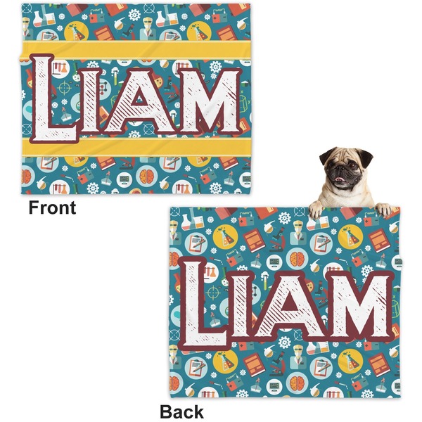 Rocket Science Microfleece Dog Blanket - Large- Front & Back