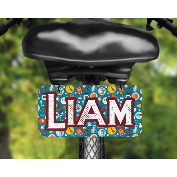 Rocket Science Mini License Plate on Bicycle - LIFESTYLE Two holes