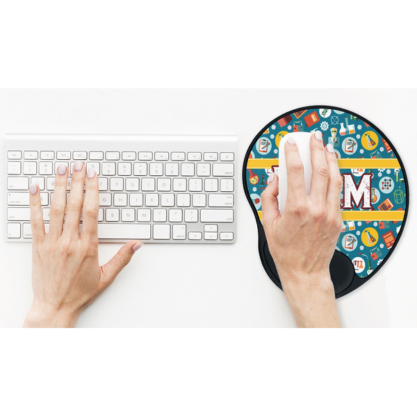 Rocket Science Mouse Pad with Wrist Rest - LIFESYTLE 2 (in use)