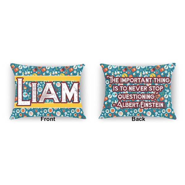 Rocket Science Outdoor Rectangular Throw Pillow (Front and Back)