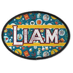 Rocket Science Iron On Oval Patch w/ Name or Text