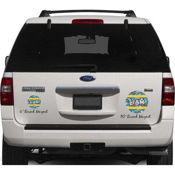 Rocket Science Personalized Car Magnets on Ford Explorer