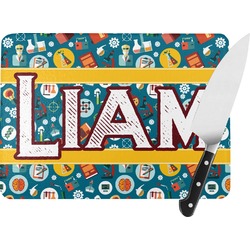 Rocket Science Rectangular Glass Cutting Board (Personalized)