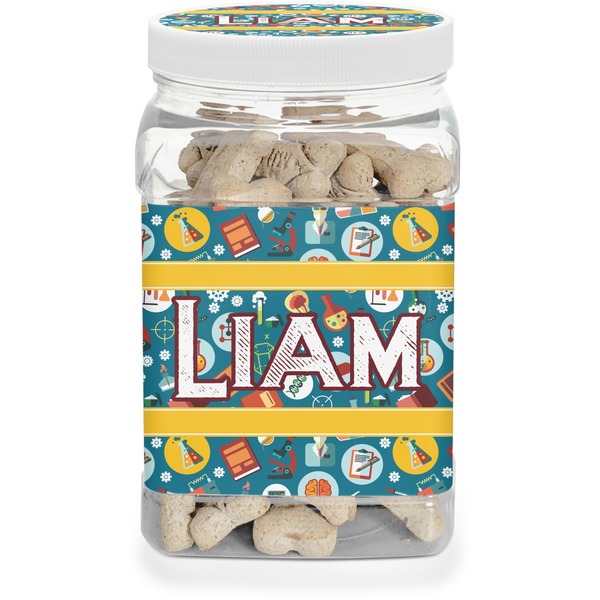 Custom Rocket Science Dog Treat Jar (Personalized)