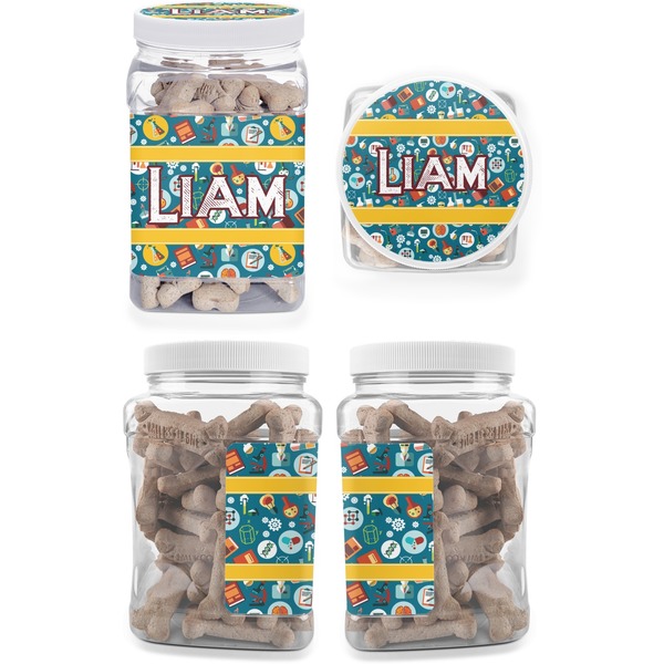 Rocket Science Pet Treat Jar - Multiple Angles