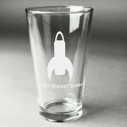 Rocket Science Pint Glass - Engraved (Personalized)