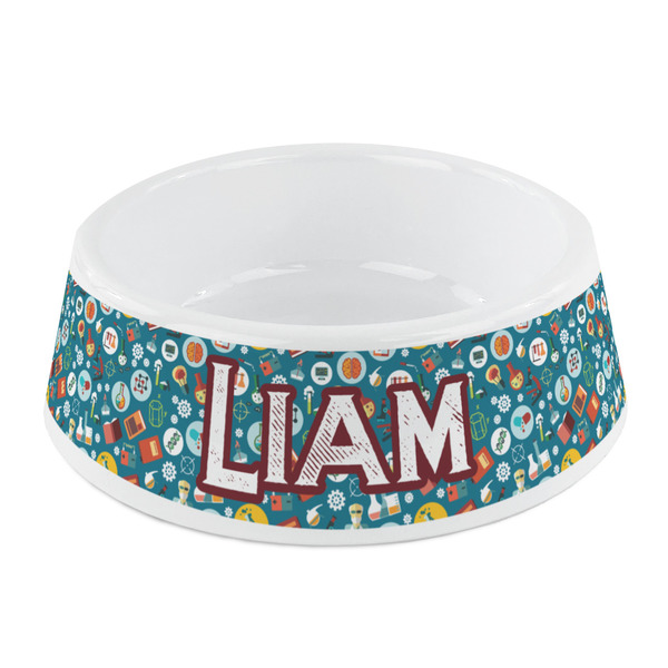 Custom Rocket Science Plastic Dog Bowl - Small (Personalized)