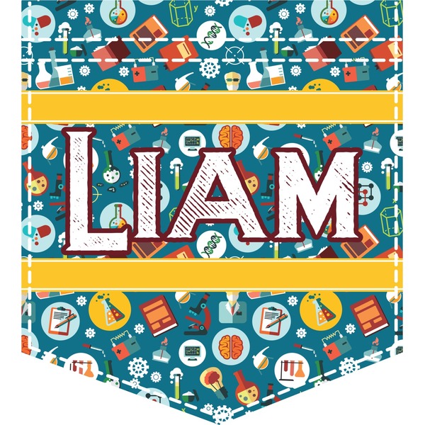 Custom Rocket Science Iron On Faux Pocket (Personalized)