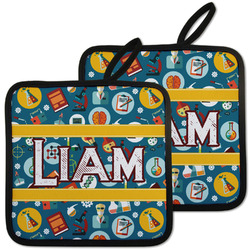Rocket Science Pot Holders - Set of 2 w/ Name or Text