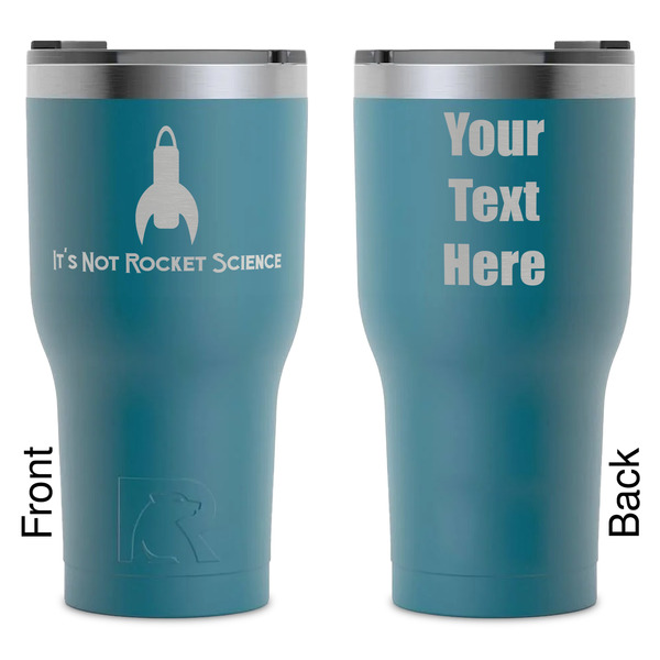 Custom Rocket Science RTIC Tumbler - Dark Teal - Laser Engraved - Double-Sided (Personalized)