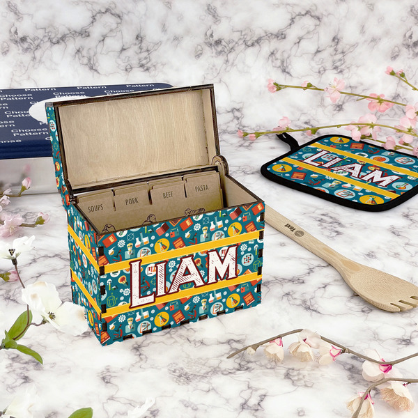 Rocket Science Recipe Box - Full Color - In Context