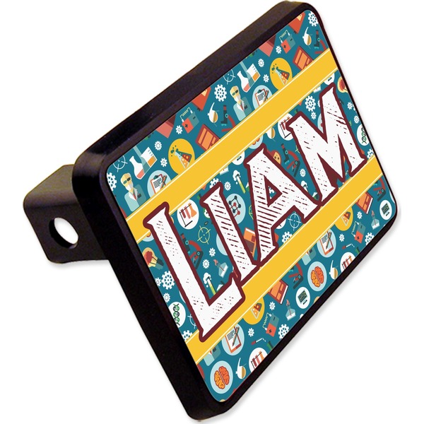 Custom Rocket Science Rectangular Trailer Hitch Cover - 2" (Personalized)