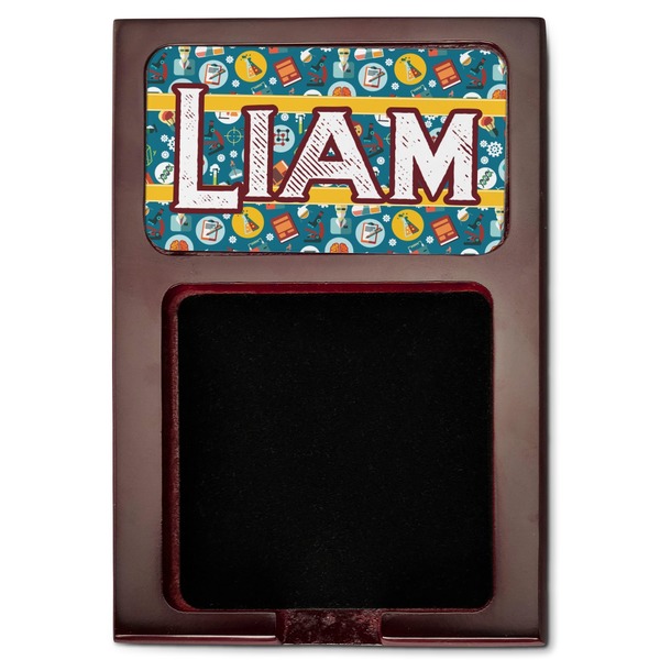 Rocket Science Red Mahogany Sticky Note Holder - Flat