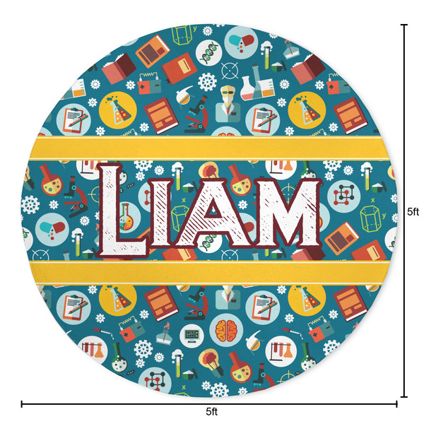 Rocket Science Round Area Rug - Size