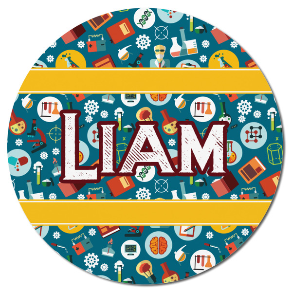 Rocket Science Round Fridge Magnet - FRONT