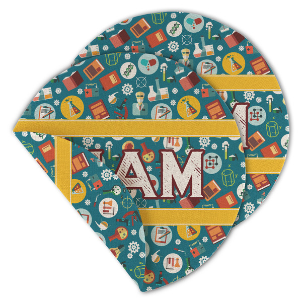 Rocket Science Round Linen Placemats - MAIN (Double-Sided)