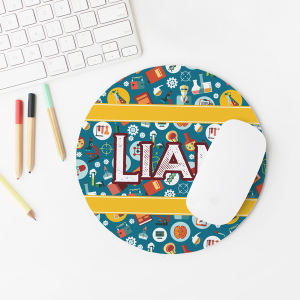 Rocket Science Round Mousepad - LIFESTYLE 2