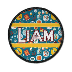 Rocket Science Iron On Round Patch w/ Name or Text