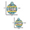 Rocket Science Round Pet ID Tag - Large - Comparison Scale