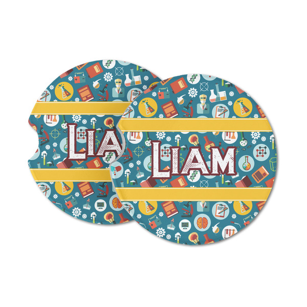 Custom Rocket Science Sandstone Car Coasters (Personalized)