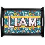 Rocket Science Black Wooden Tray - Small (Personalized)
