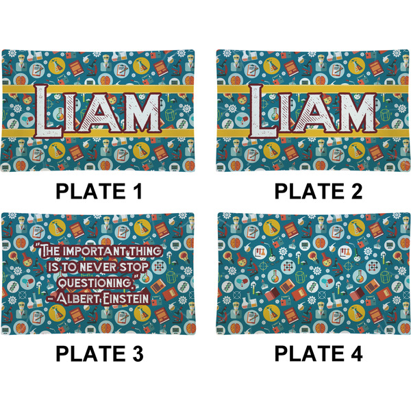 Rocket Science Set of Rectangular Dinner Plates (Approval)
