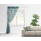 Rocket Science Sheer Curtain With Window and Rod - in Room Matching Pillow
