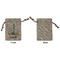 Rocket Science Small Burlap Gift Bag - Front Approval