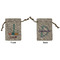 Rocket Science Small Burlap Gift Bag - Front & Back (Personalized)