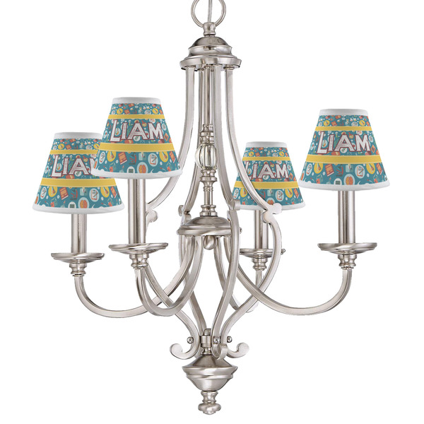 Rocket Science Small Chandelier Shade - LIFESTYLE (on chandelier)