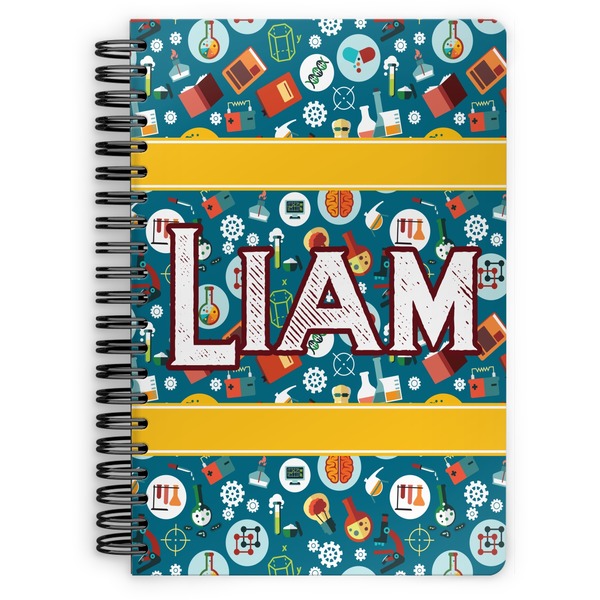 Custom Rocket Science Spiral Notebook - 7x10 w/ Name or Text