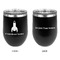 Rocket Science Stainless Wine Tumblers - Black - Double Sided - Approval
