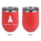 Rocket Science Stainless Wine Tumblers - Coral - Single Sided - Approval