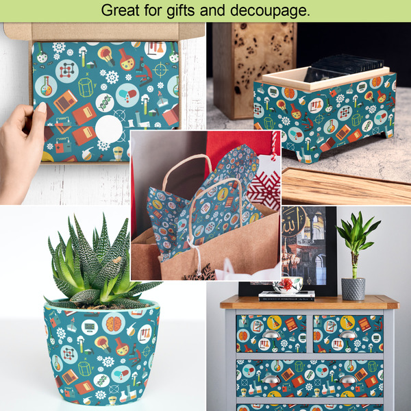 Rocket Science Tissue Paper - In Use Collage