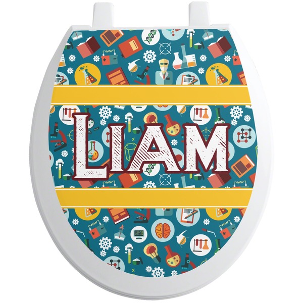 Custom Rocket Science Toilet Seat Decal (Personalized)