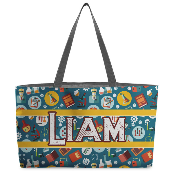 Custom Rocket Science Beach Totes Bag - w/ Black Handles (Personalized)