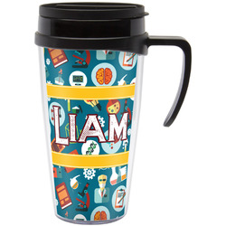 Rocket Science Acrylic Travel Mug with Handle (Personalized)