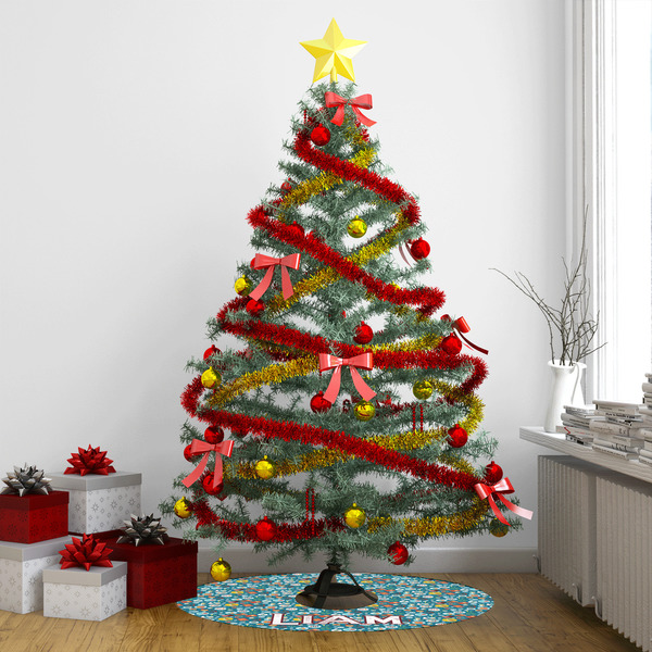 Rocket Science Tree Skirt - In context