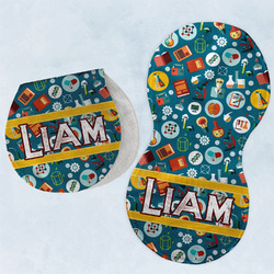 Rocket Science Burp Pads - Velour - Set of 2 w/ Name or Text