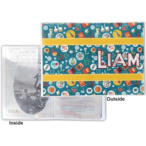 Rocket Science Vinyl Passport Holder - Flat Front and Back