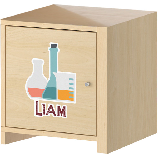 Rocket Science Wall Graphic on Wooden Cabinet