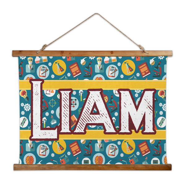 Custom Rocket Science Wall Hanging Tapestry - Wide (Personalized)