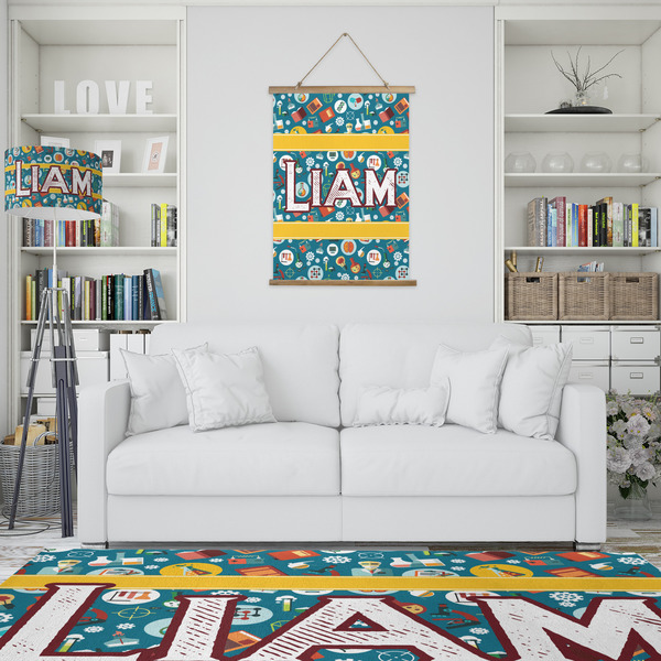 Rocket Science Wall Hanging Tapestry - Portrait - IN CONTEXT