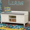 Rocket Science Wall Name Decal Above Storage bench