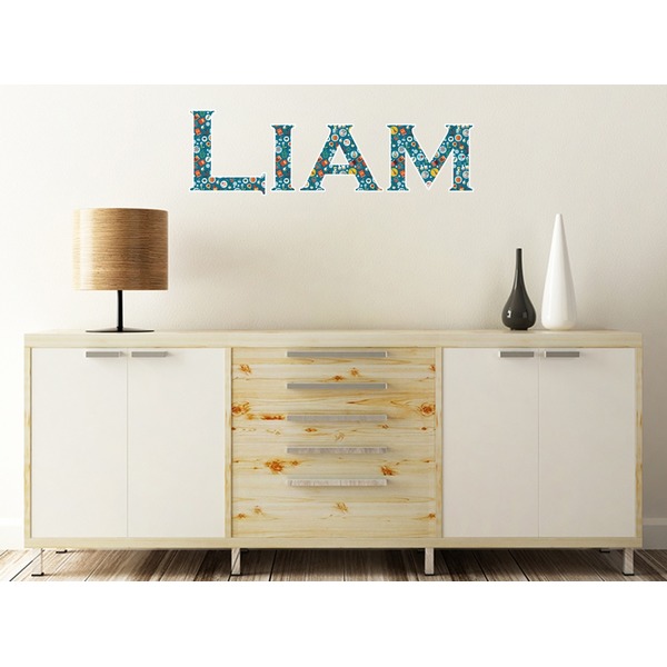 Rocket Science Wall Name Decal On Wooden Desk