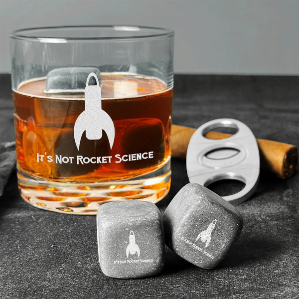 Rocket Science Whiskey Stones - Set of 3 - In Context