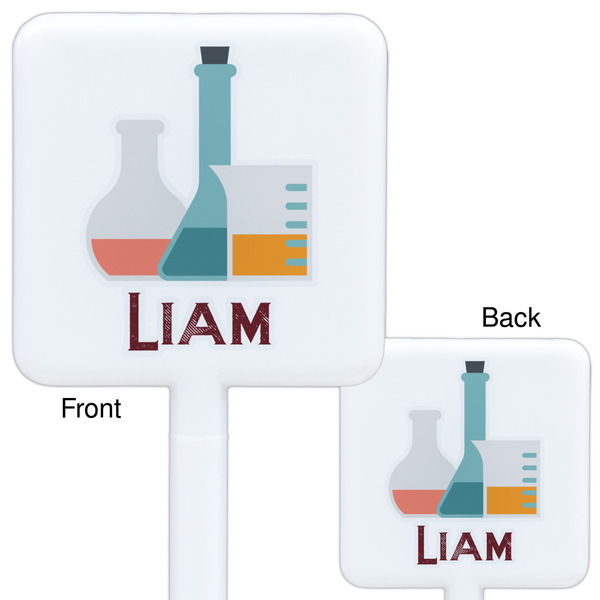 Rocket Science White Plastic Stir Stick - Double Sided - Approval